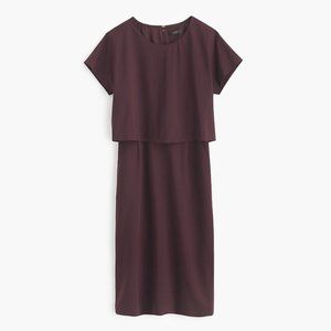 EUC JCREW Two-tier Dress in Italian Stretch Wool